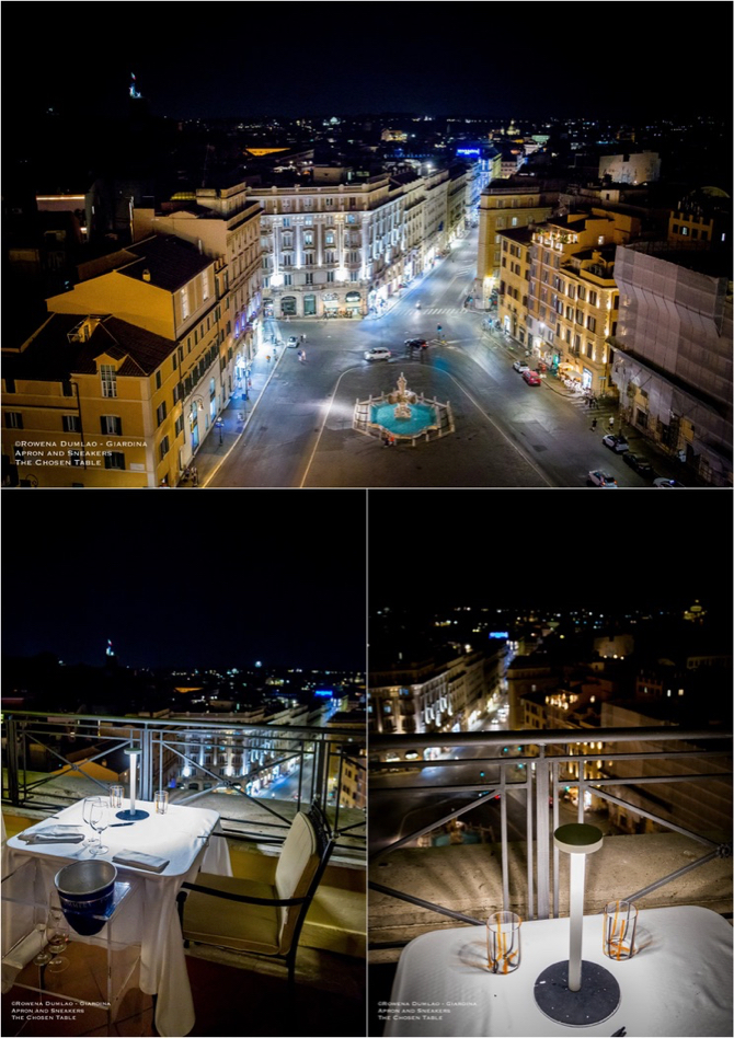 The Flair Rooftop Restaurant of Hotel Sina Bernini Bristol in Rome, Italy