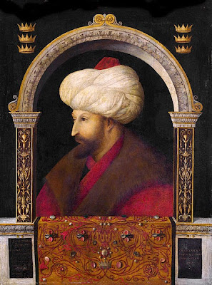 Retrato de Mehmed II por el artista veneciano Gentile Bellini