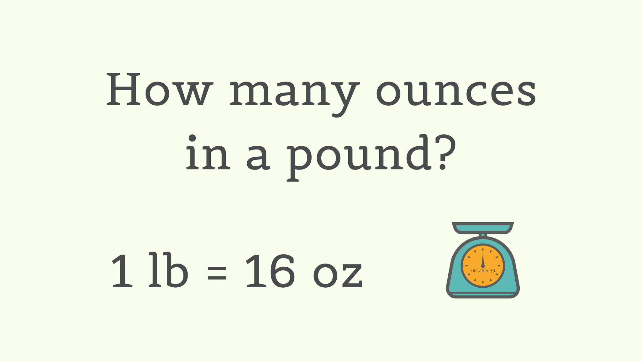 How Many Ounces in a Pound?