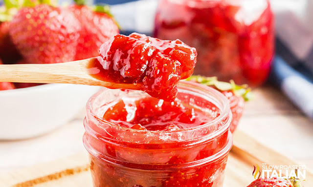 Strawberry Jam (scoop over jelly jar)