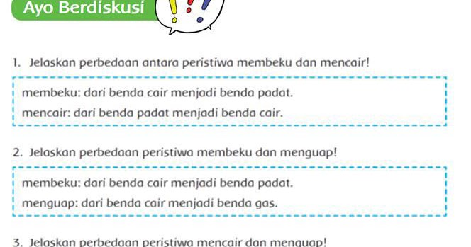Jelaskan Perbedaan Antara Peristiwa Membeku Dan Mencair