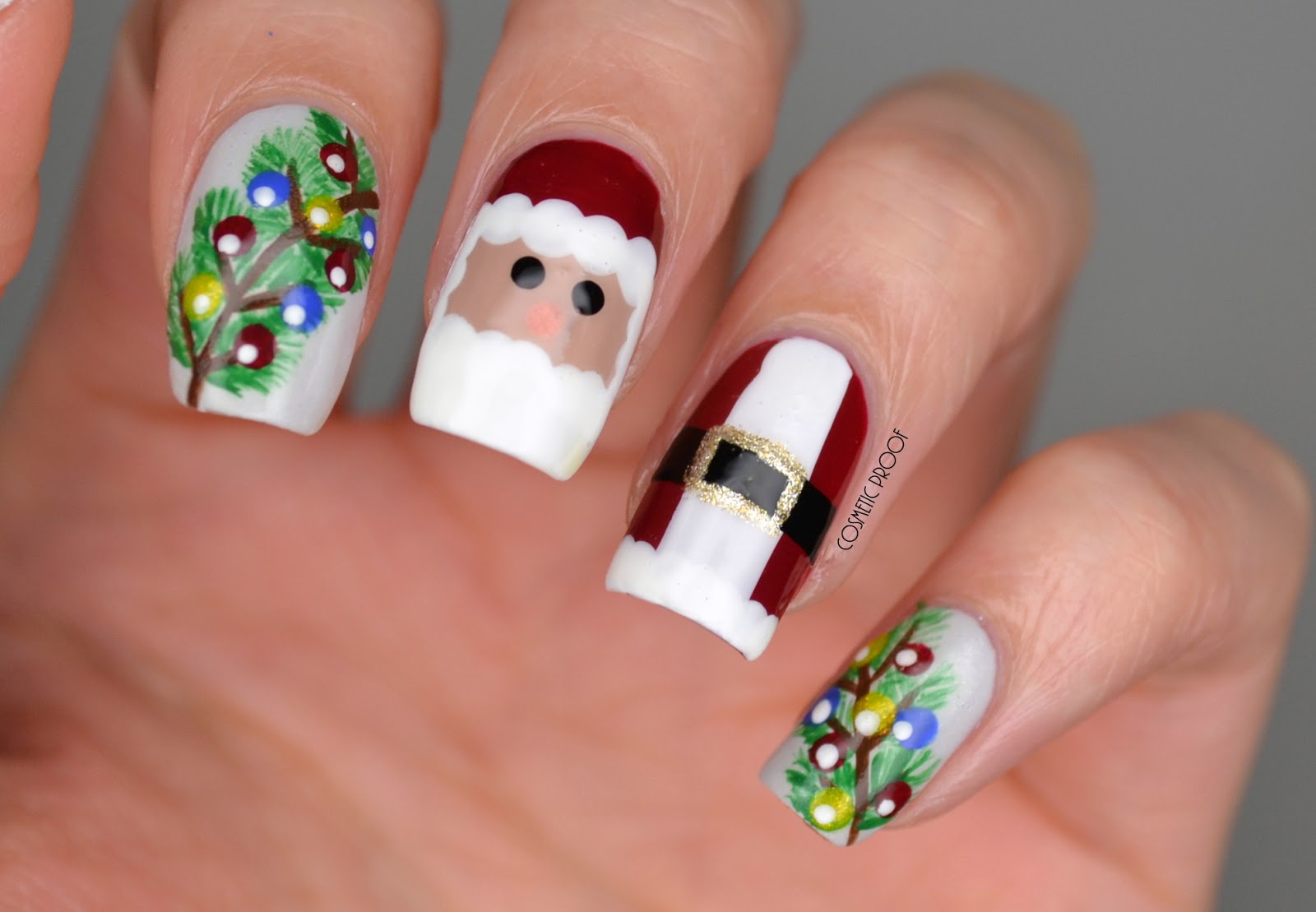 1. Santa Claus Nail Art Design - wide 8