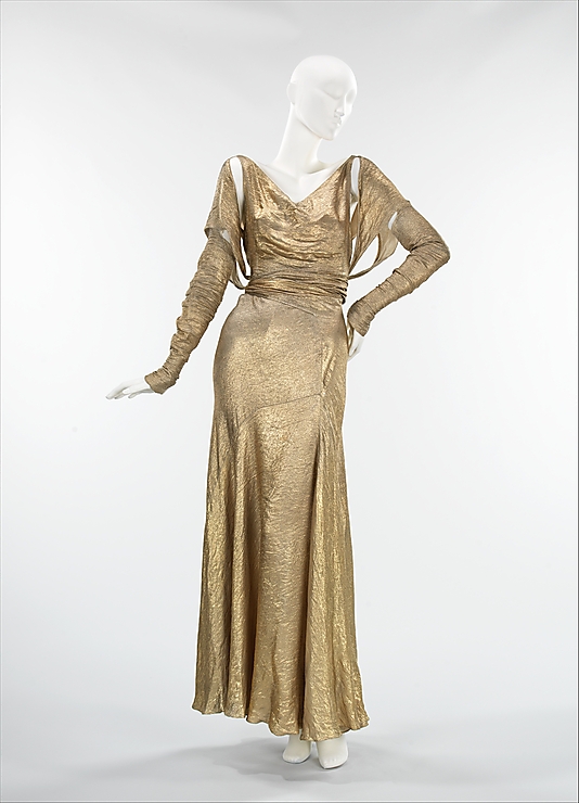 Kitten Vintage: Dress of the Week - Gold Lamé 1930s