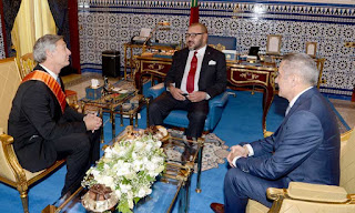 S.M. le Roi préside à Tanger la cérémonie de signature d'un protocole d’accord pour la création d’un écosystème industriel de Boeing au Maroc et reçoit le président de Boeing Commercial Airplanes