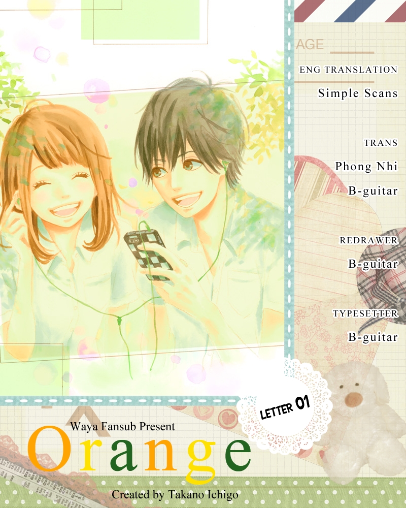 Qmanga Orange Orange Chap 1 On Blogtruyen
