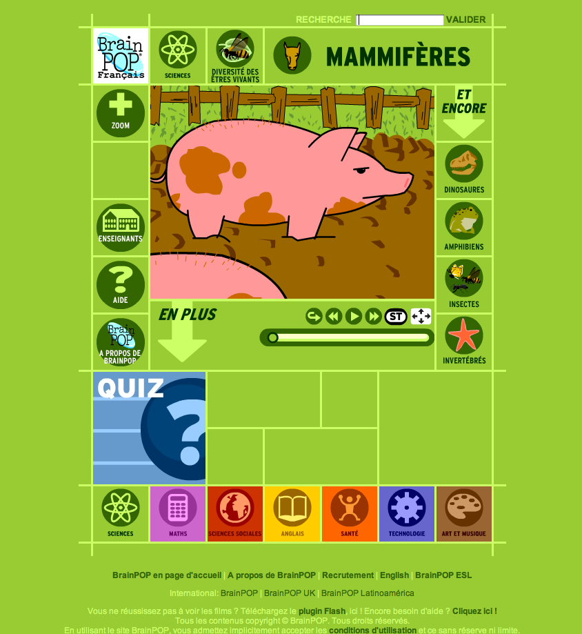 Madame Belle Feuille: Vidéos Brain Pop