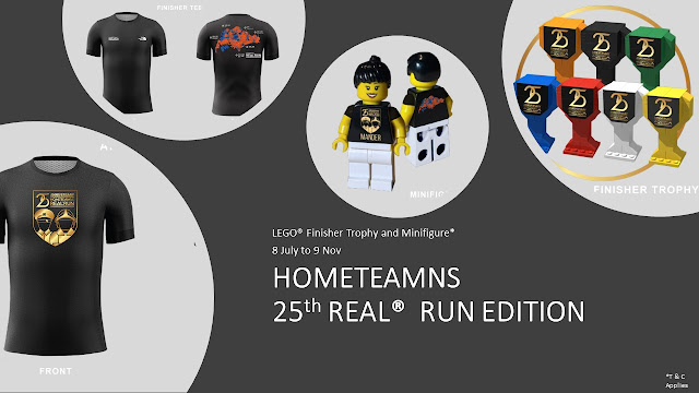 HomeTeamNS 25th REAL® RUN Edition comes with LEGO® Finisher Trophy and Minifigure from 8 Jul -9 Nov