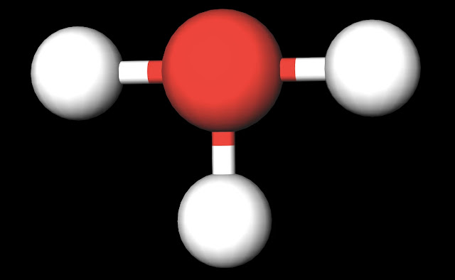 H3O+ Ball and Stick Diagram