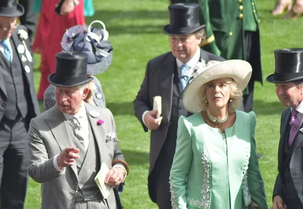 Countess Sophie wore Emilia Wickstead Vida Jumpsuit. Countess Sophie wore a blue Vida pleated crepe jumpsuit by Emilia Wickstead. Queen Elizabeth