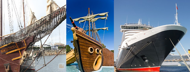 Partes de un barco, Proa. Diferentes proas de un barco