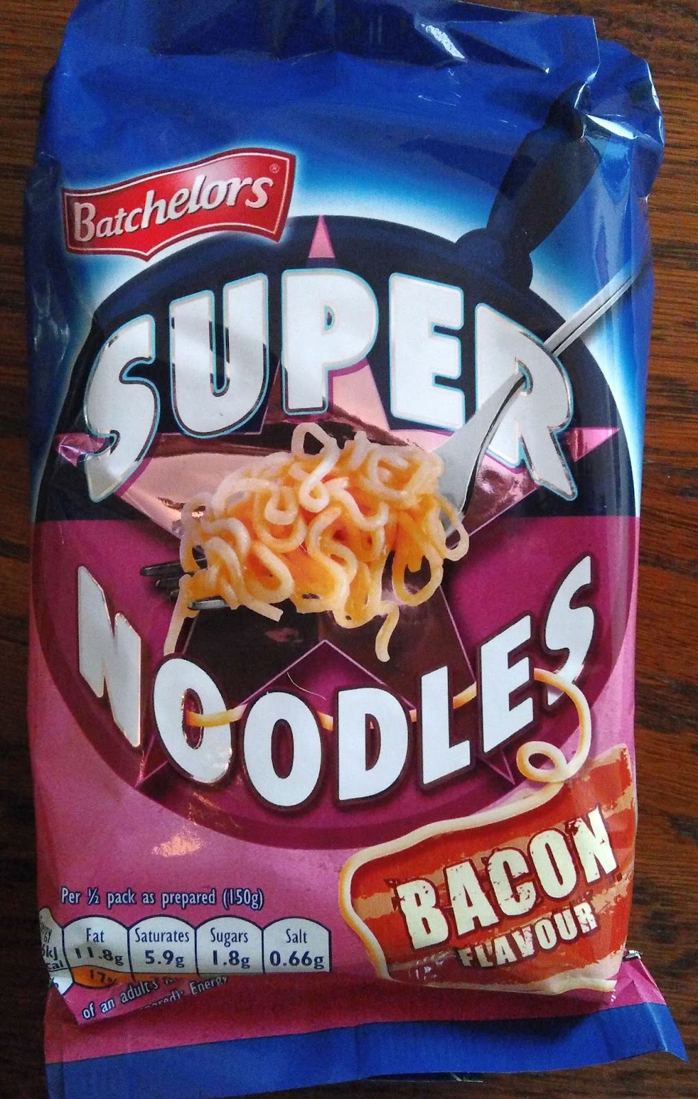 It's a Noodle Bar not a Wine Bar Batchelors Super Noodles Bacon Flavour
