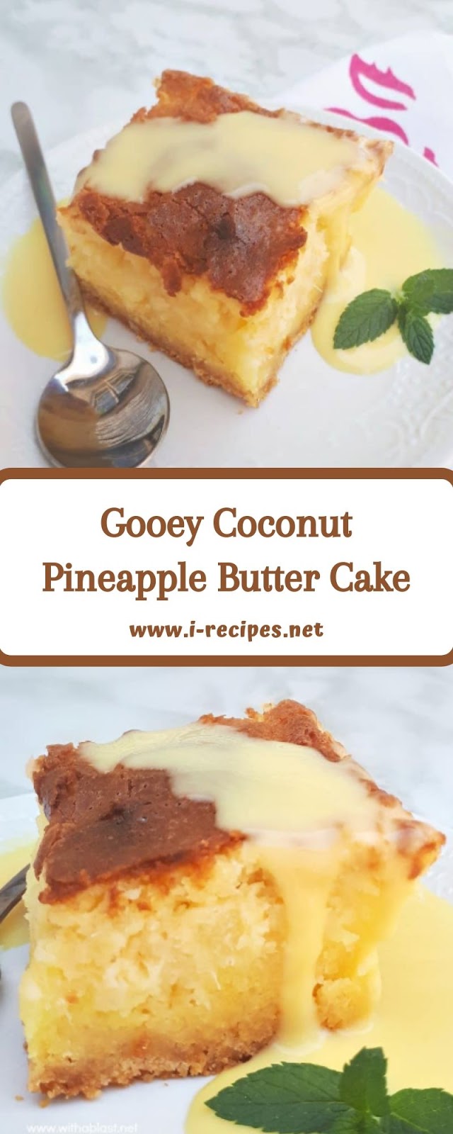 Gooey Coconut Pineapple Butter Cake