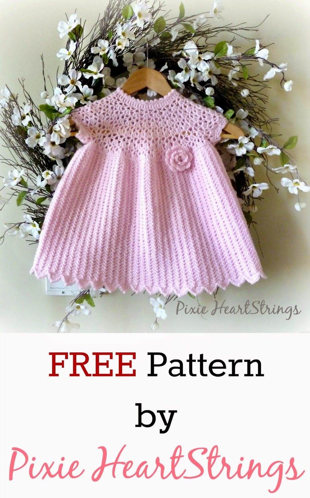 Pixie HeartStrings: Pixie's Pretty Pink Dress Pattern ~ FREE Pattern!