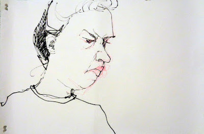 portrait & figure drawings of Carmen Paterson at York University, Toronto On.