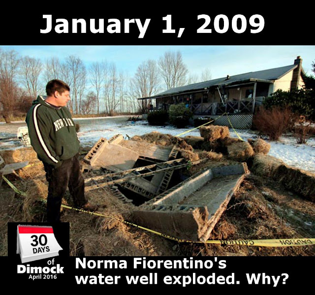 Dimock Timeline, Dimock Facts 2 Jan 1, 2009 Norma Fiorentino's Water
