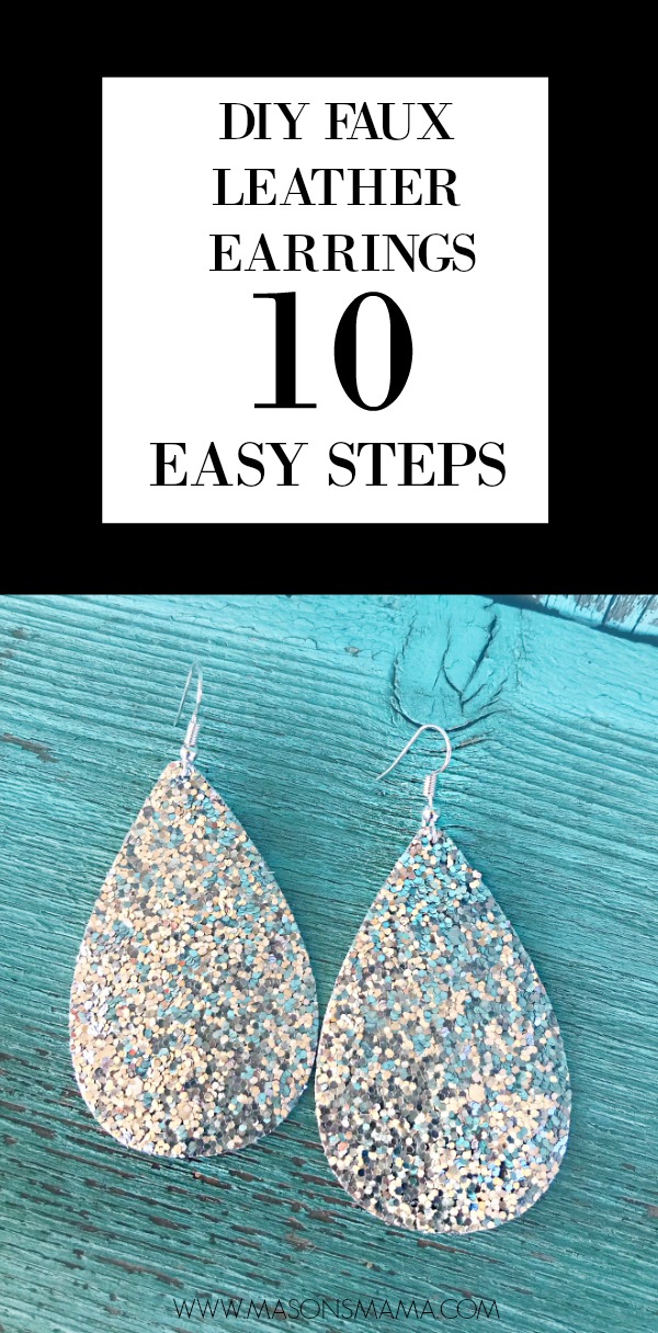 DIY Faux Leather Earrings Made on a Cricut! 