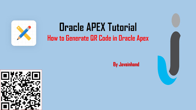 How to Generate QR Code in Oracle Apex