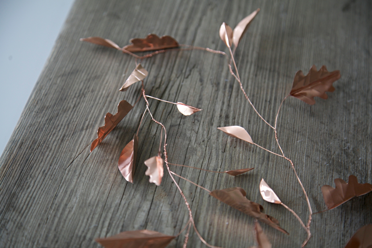paper and copper leaves Journal