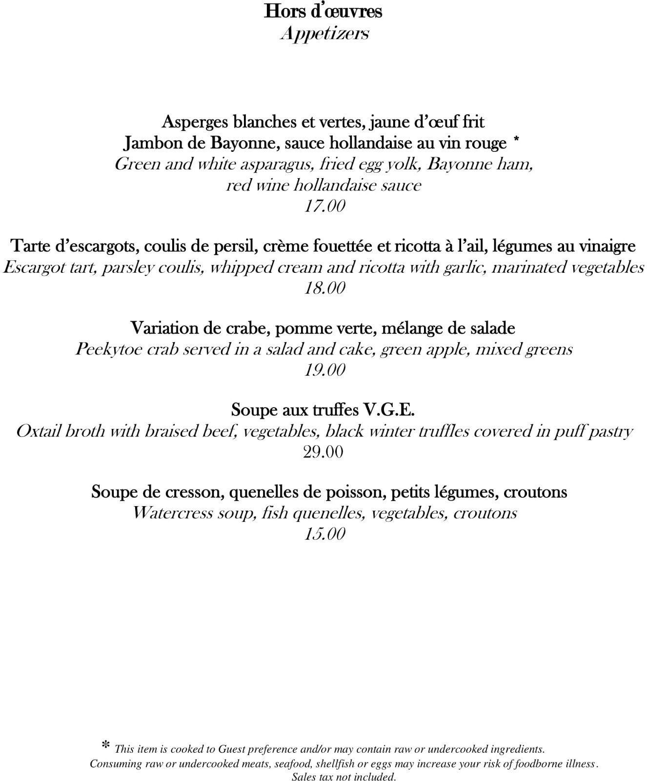 New Menu Debuting at Monsieur Paul at Epcot Later This Month Orlando