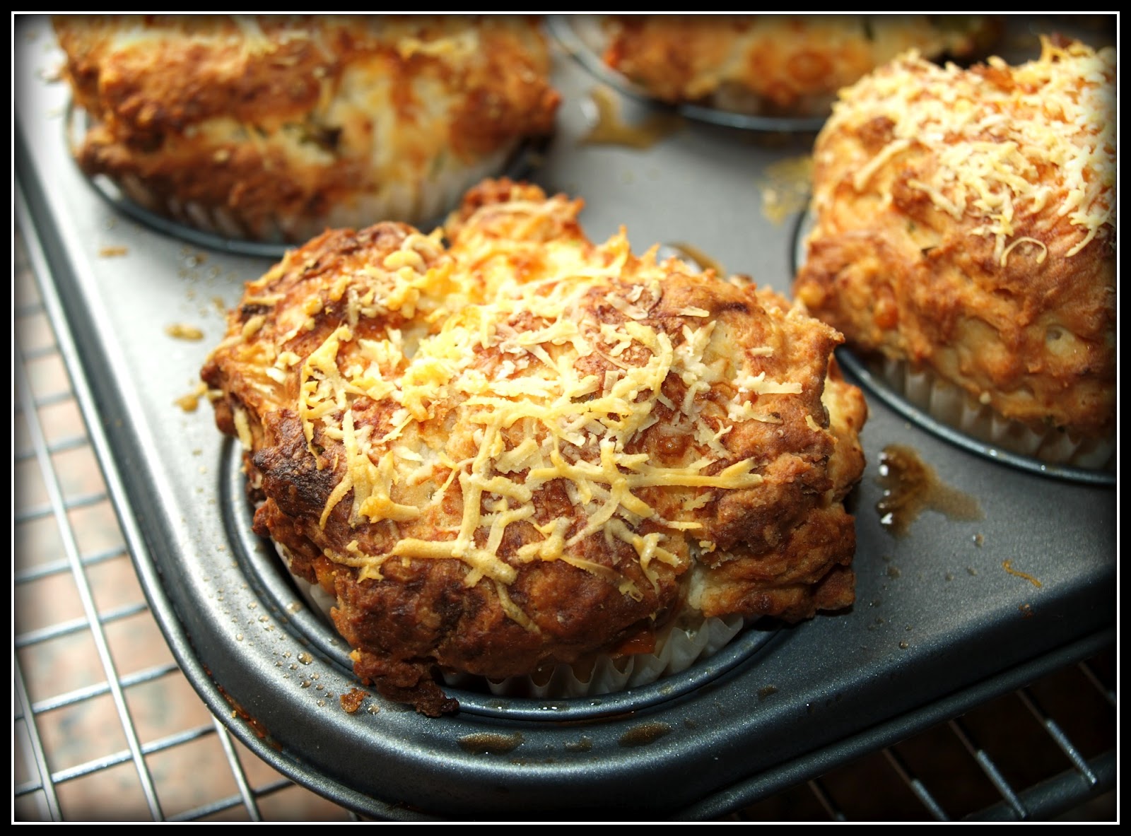 Onions and Paper Triple Cheese and Onion Muffins