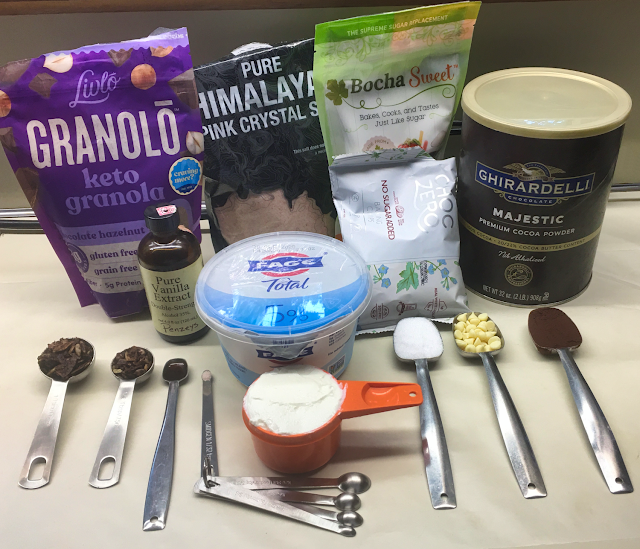 Low Carb Keto Chocolate Yogurt Granola Chip Pudding Recipe