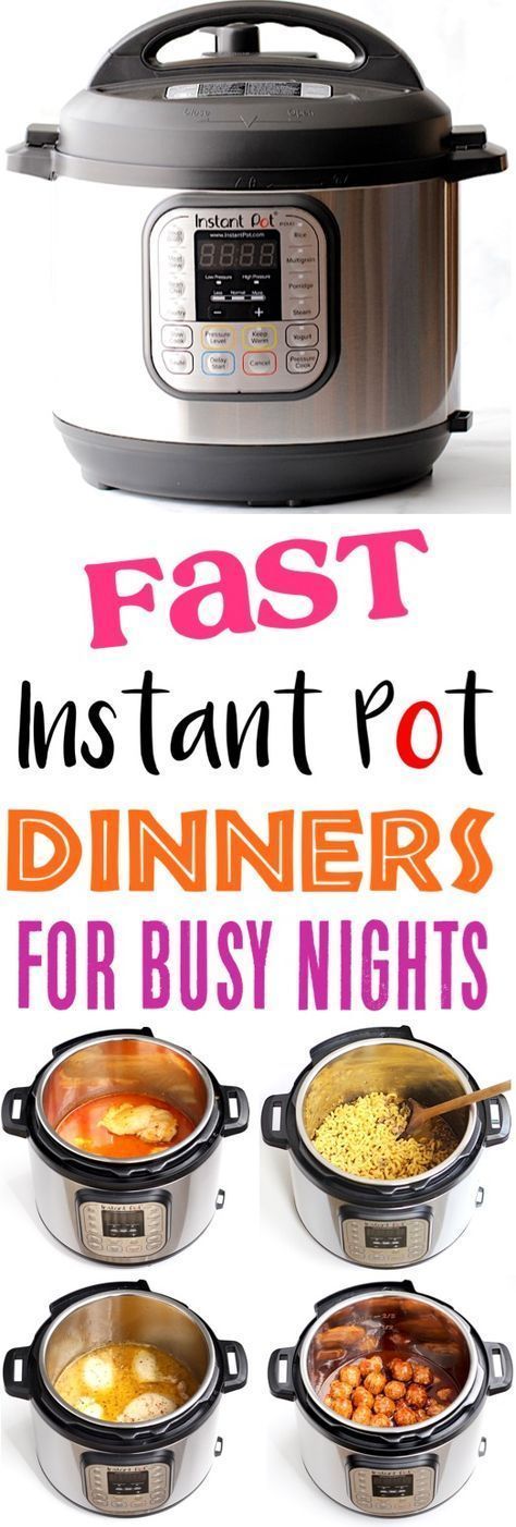 Easy Instant Pot Recipes for Busy Nights!