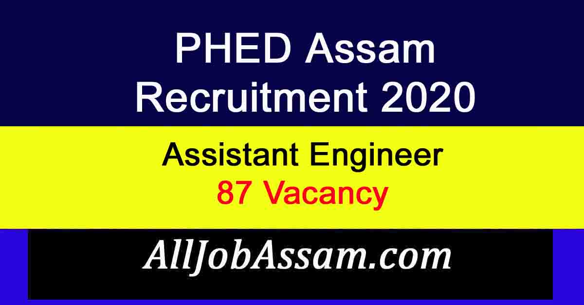 PHED Assam Recruitment 2020