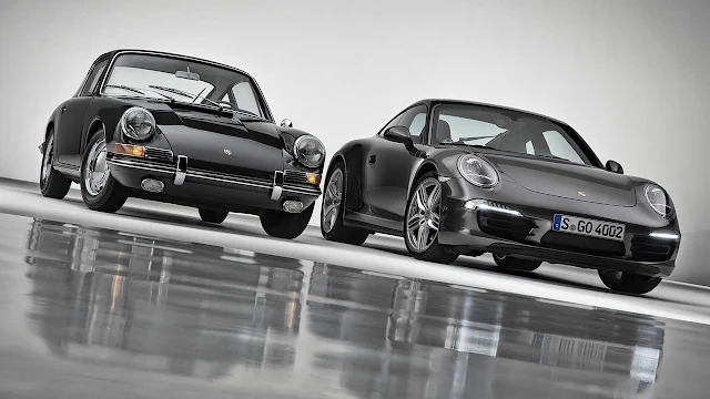 50 years anniversary of Porsche 911 front