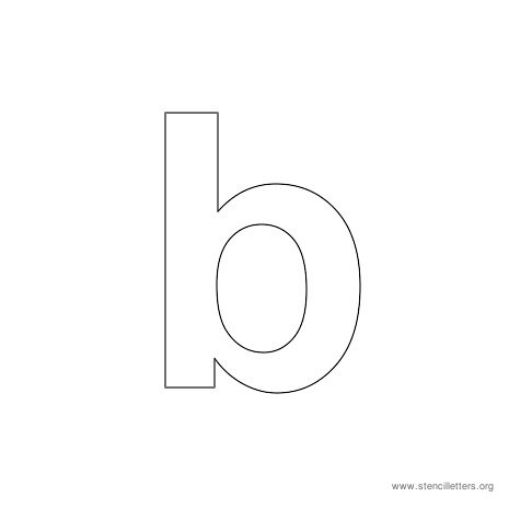 Bubble Letters Lowercase B - Formal Letters