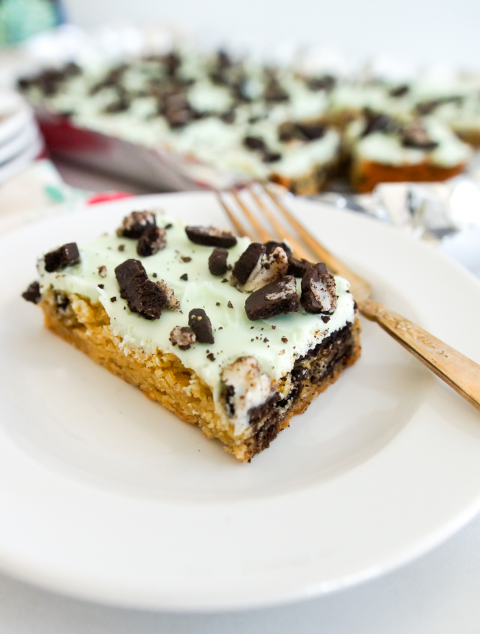 OREO Shamrock McFlurry®-Inspired Cookie Bars recipe