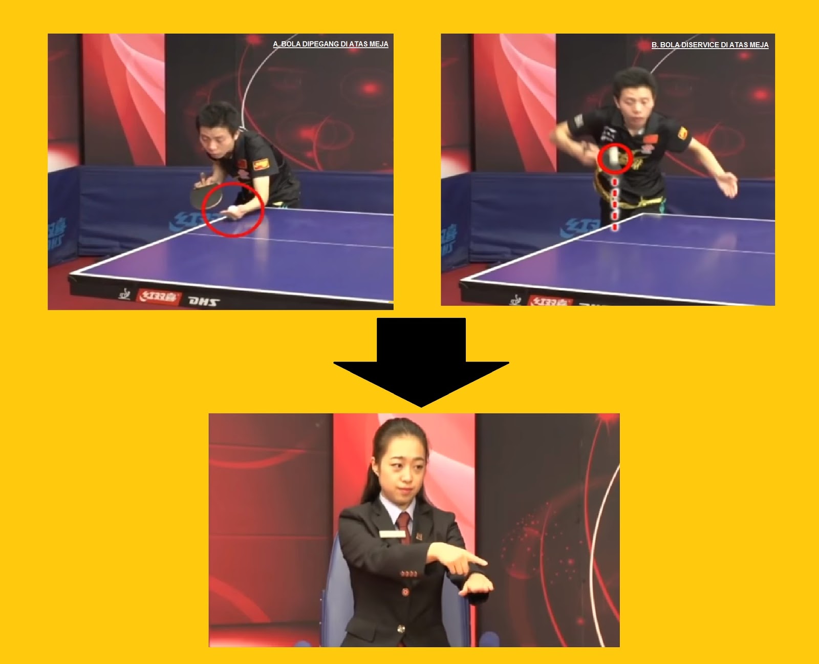 Dunia Pingpong Arti Sinyal Fault Oleh Wasit Tenis Meja