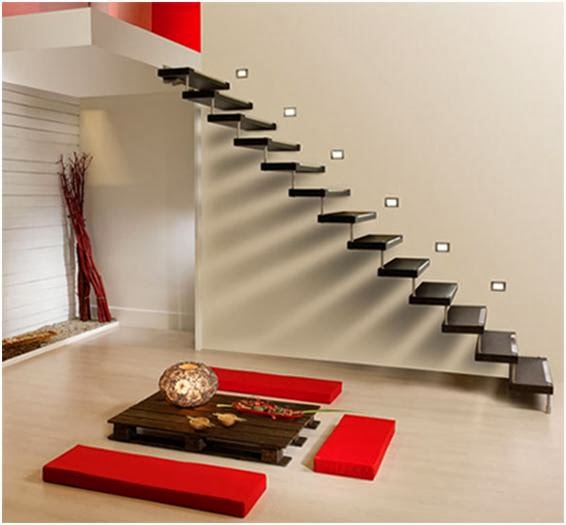 gambar desain tangga rumah minimalis modern