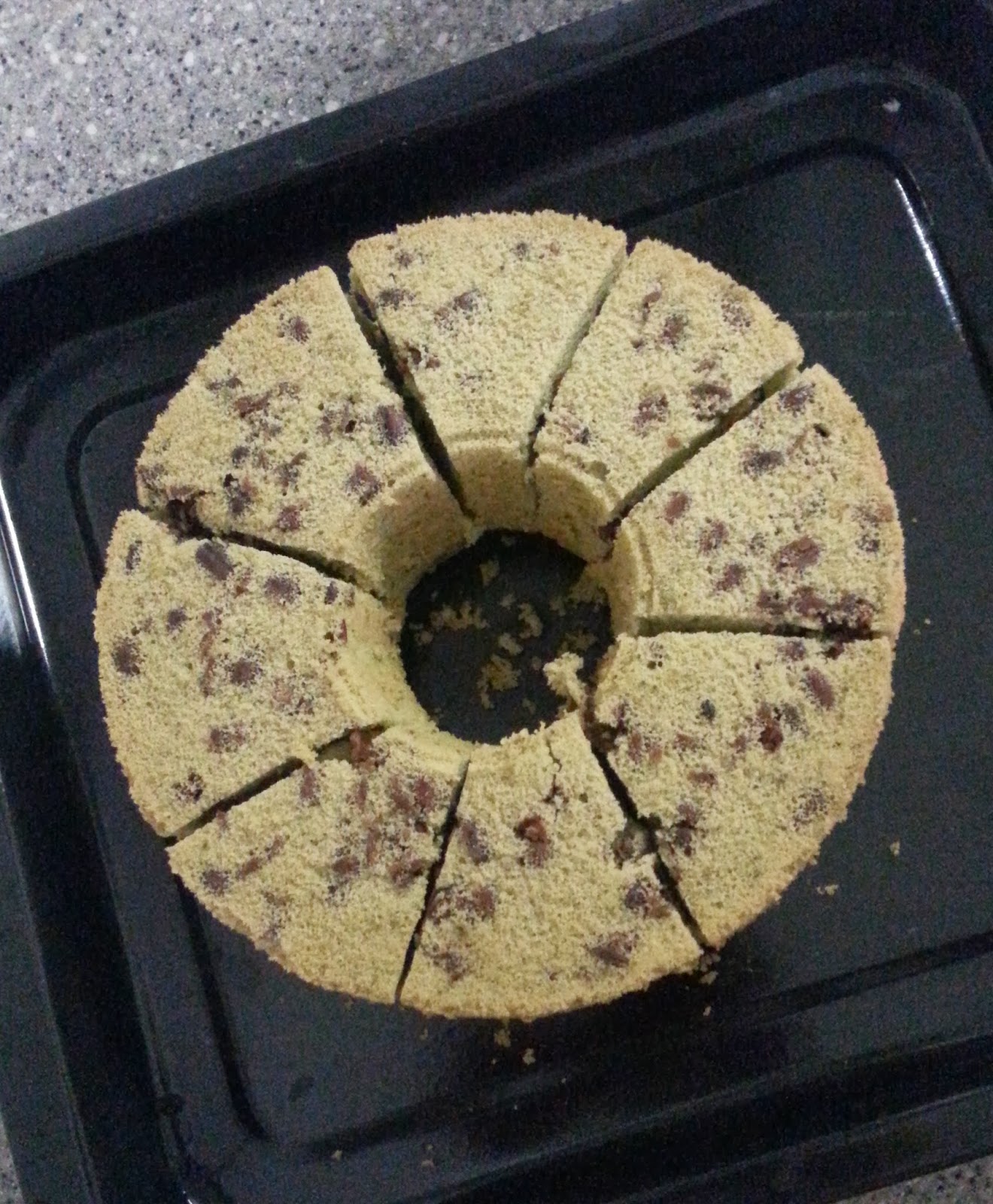 Matcha Azuki (Green Tea Red Bean) Chiffon Cake Recipe themoodkitchen