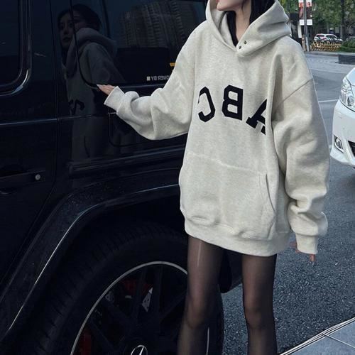 Áo khoác nỉ hoodie ABC lót bông oversize 24 f809a1801 d6ef 4f43 a167