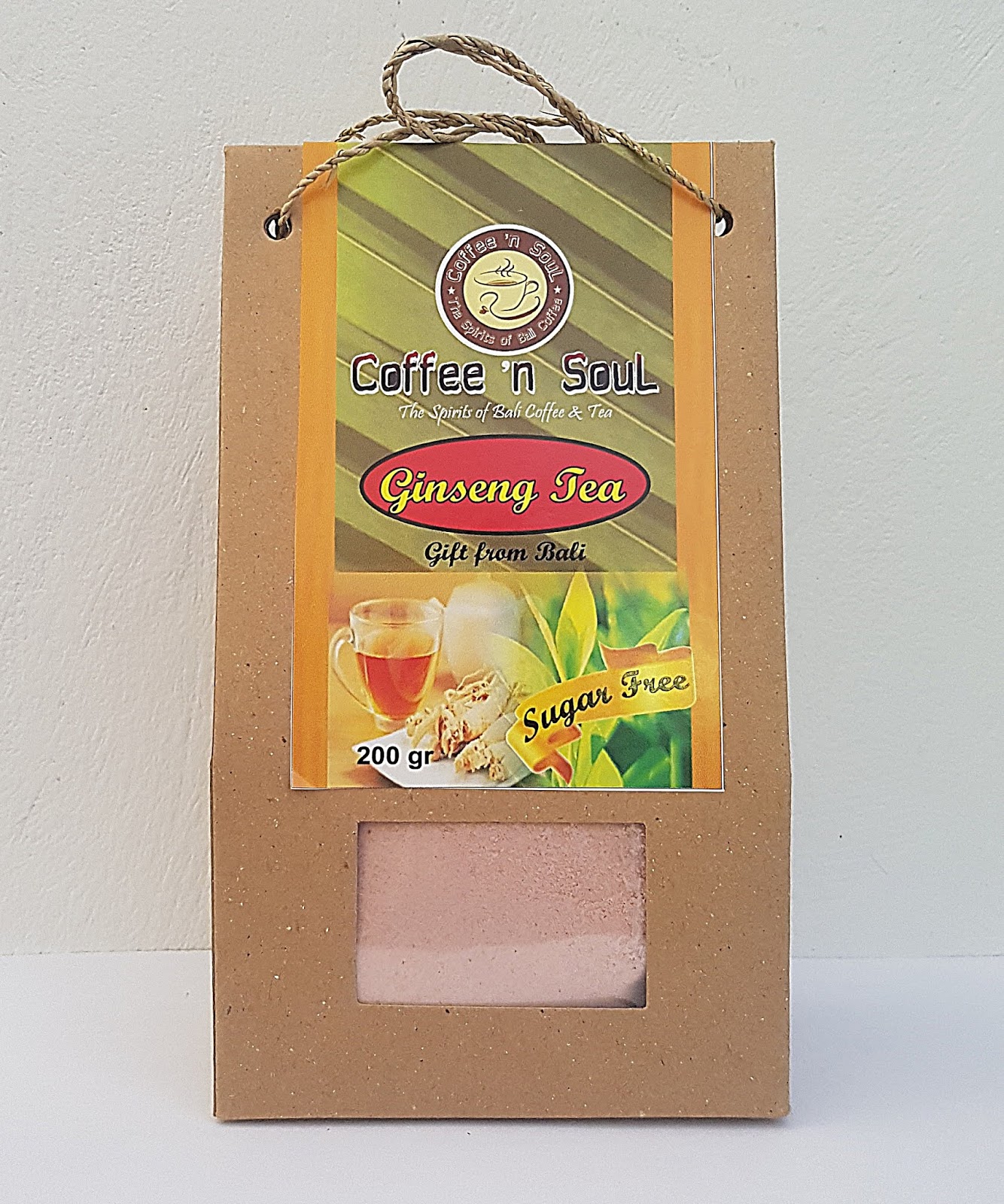 Ginseng Tea 200 gr Sugar Free Tea and Coffee