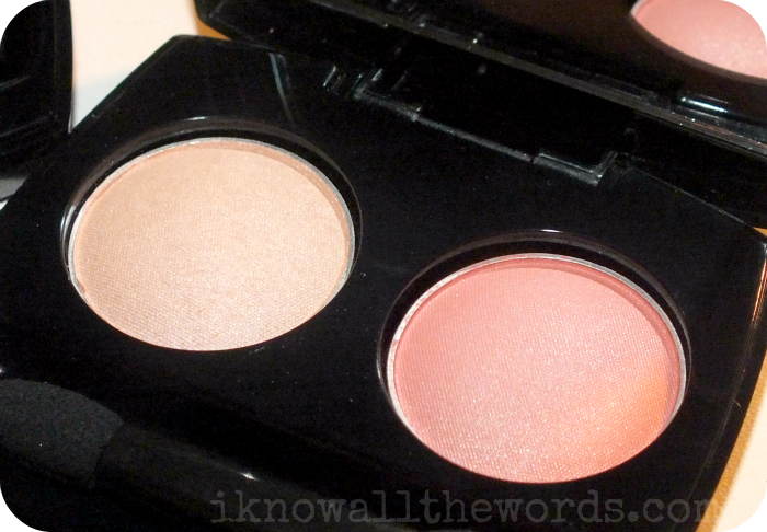 Avon Fiji Paradise True Colour Eyeshadow Duo 'Sunkissed' Shell and Refreshing Coral 