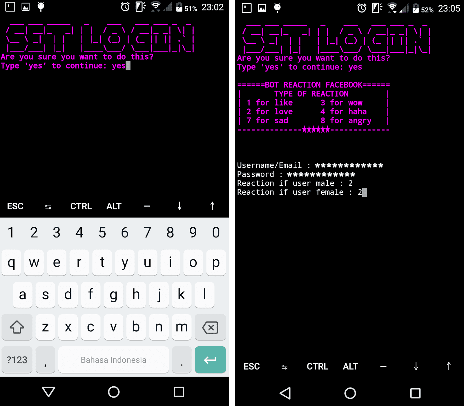 Cara Membuat Bot Reaction Komentar Dan Report Facebook Di Termux Disosmed<script async src=