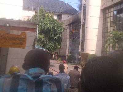 Fire at the Nigeria Football Federation Office Abuja