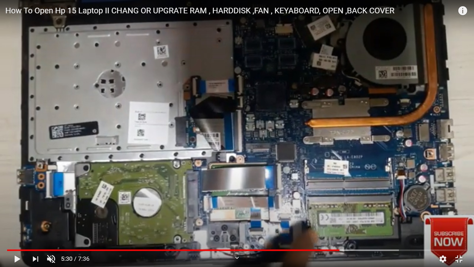 HOW TO OPEN HP 15 LAPTOP