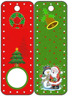 Santa and Snowman: Free Party Printables. - Oh My Fiesta! in english