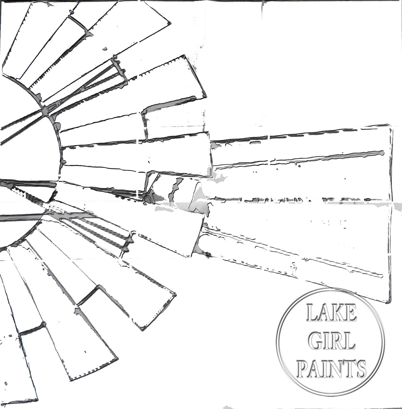 Lake Girl Paints: Painting Windmill Art