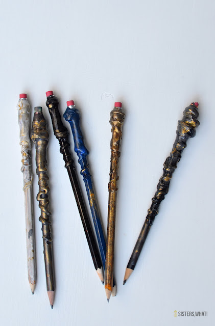 how to make magical harry potter wands pencils