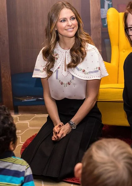 Princess Madeleine visits the Southbank Centre's Children's festival where she opened the Room for Children at the Royal Festival Hall