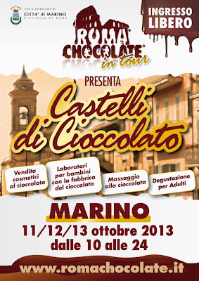 roma chocolate in tour , marino dal 11 al 13 ottobre!