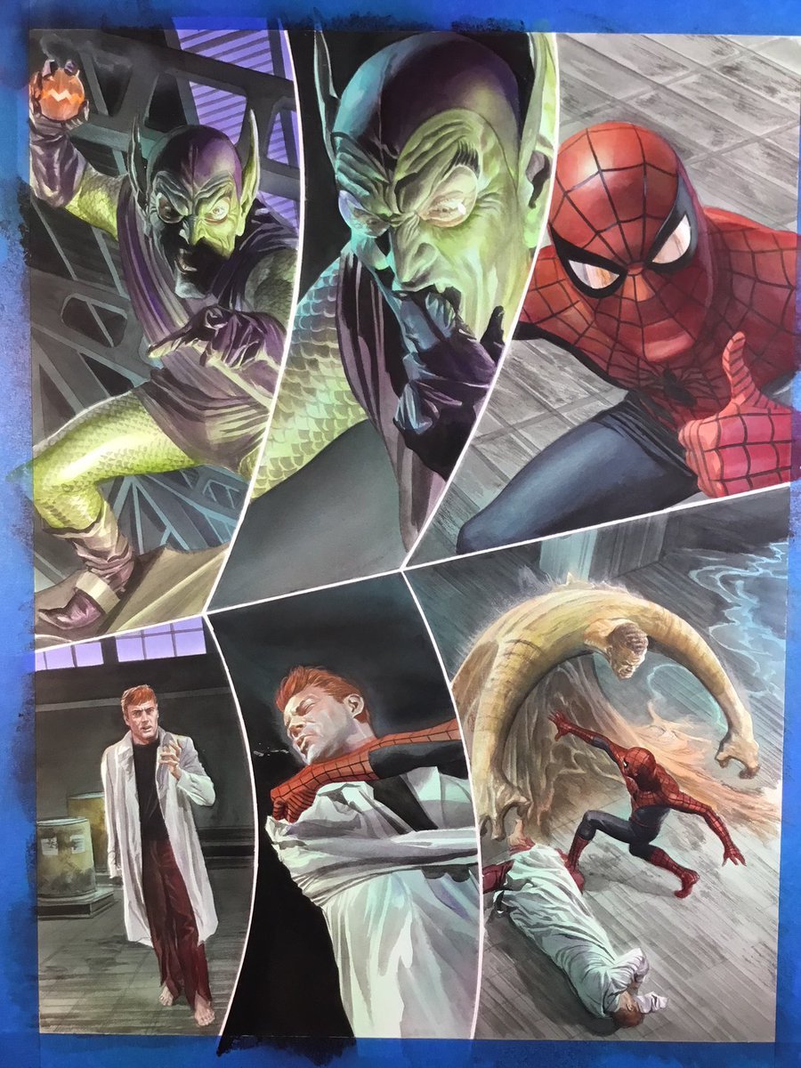 Spider-Man vs Sinister Six by Alex Ross.