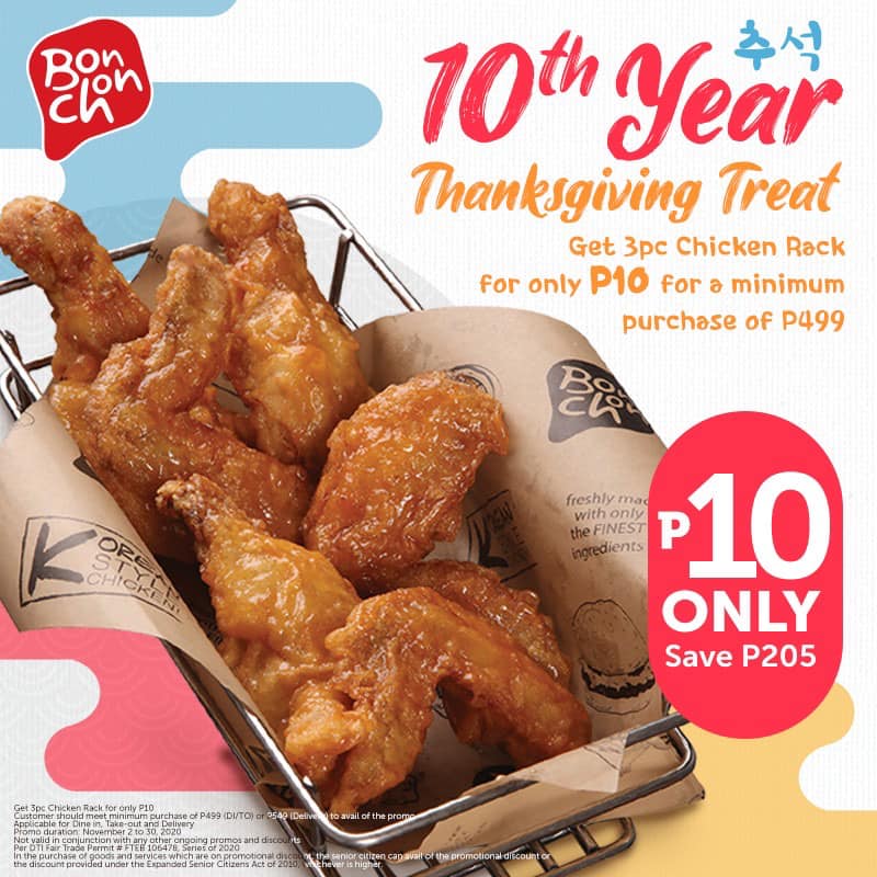 Manila Shopper BonChon Celebrates its 10th Anniv with TenTastic