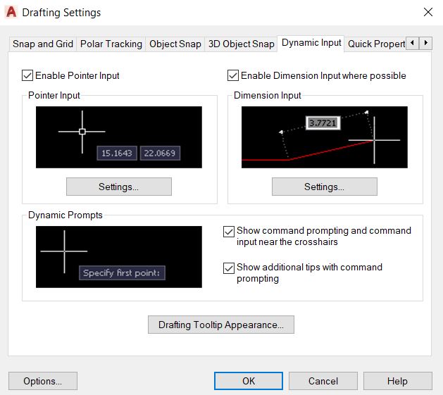 hien thi lenh tren con tro autocad