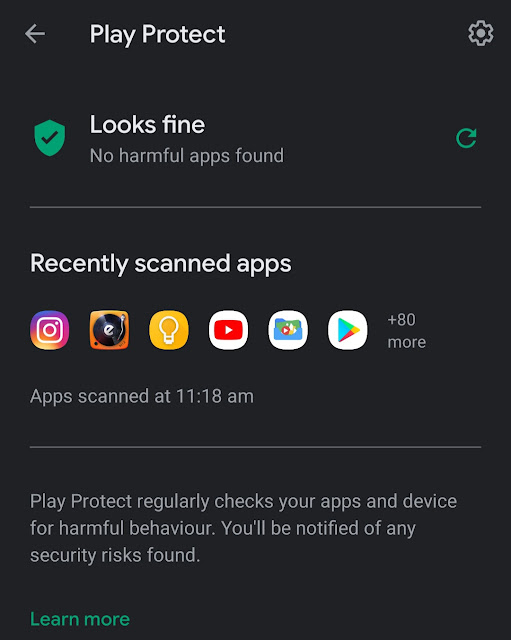 Play Protect feature