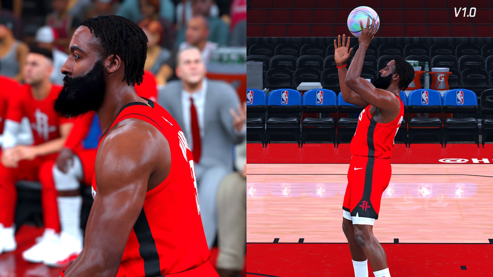 James Harden Cyberface, Hair and Body Model Bubble Version