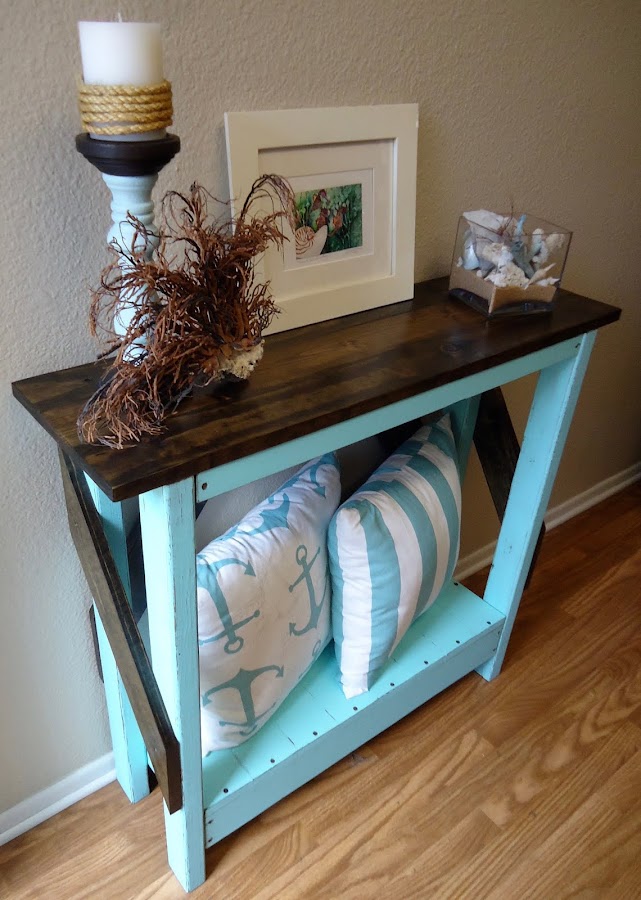 Tiffany Blue Console Table - SOLD